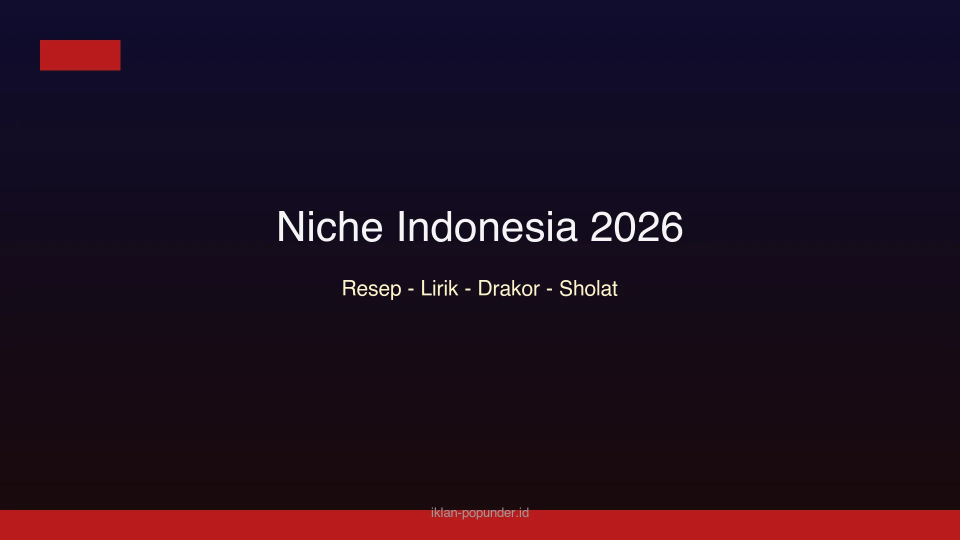 Grid empat niche publisher Indonesia yang masih bertahan di 2026
